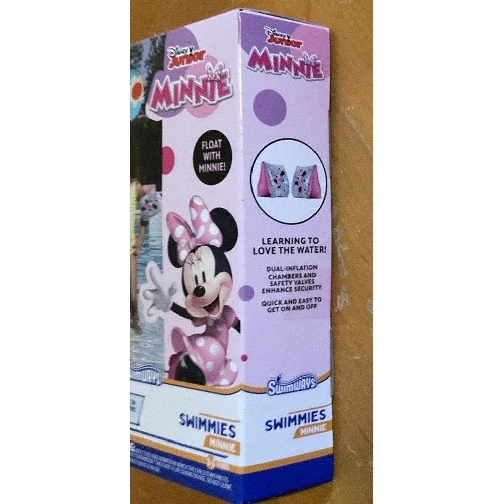 Swimway Disney Jr Minnie Mouse Swimming Pool Inflatable Arm Floats‎ Floaties